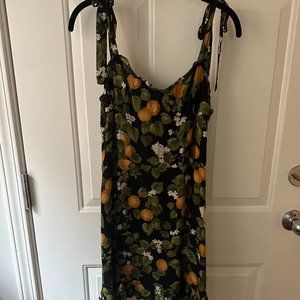 Reformation Christine Dress in Clementine (US 10)
